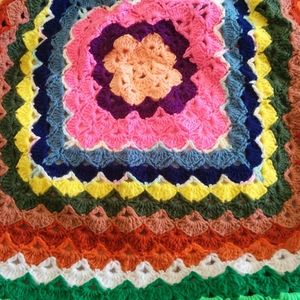 🧿 clearance sale 🧿 Shell stitched handmade crochet Baby blanket